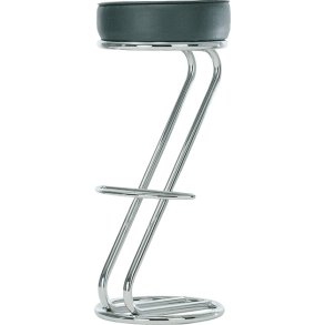 Barstol m/polstret sde, S-model m/Blank stel