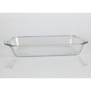 Ildfast fad, firkantet, Glas