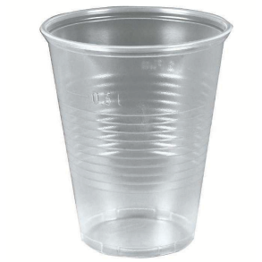 Plastglas 30-40cl, 50 stk/rl rillet plast (Salg)