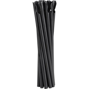 Sugerr 21cm m/ske (-50% pga. produktionsfejl i ske), Sort, Genanvendelig 25 stk. (salg)