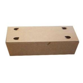 Plseske/Pommes Frites Bakke 20*10*5cm Brun (25bk/pk) (Kb flere og spar mere) (Salg)