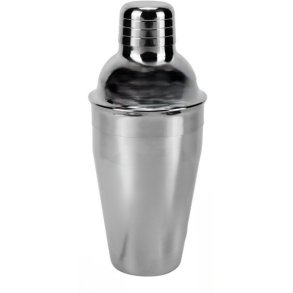 Bar-Tilbeh�r: DrinksShaker/Cocktailshaker 0,5L m/indbygget si (Cobble Shaker i 3 dele)