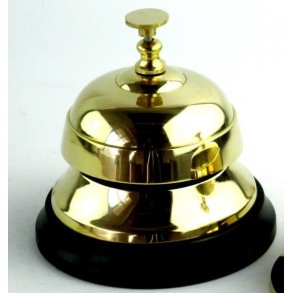 Receptionsklokke p tr fod 11cm