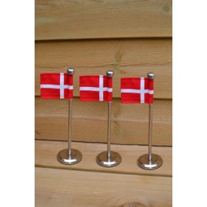 Flag/Bordflag, Lille flagstang p fod m/flag H:20 cm