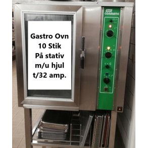 GastroOvn 10 Stik 1/1 GN (Leje pr. d�gn)