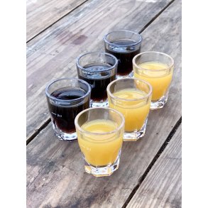 Shotsglas m/mlestreg til 2cl og 4cl (Brudsikre)