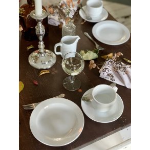 Desserttallerken, Hvid 17cm