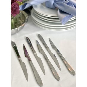Steak Kniv - Blank Stl   (Lejepris er for 1 ps. m/10 stk.)