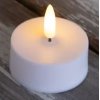 LED-Fyrfadslys med naturtro flakkende flamme (1 stk)