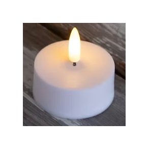 LED-Fyrfadslys med naturtro flakkende flamme (1 stk)