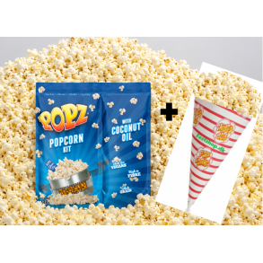 Popcorns�t til 15-20 portioner med alt hvad du beh�ver (Salg)