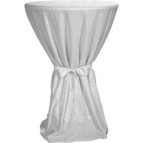 Stbord Stofdug, hvid med sljfe 80cm