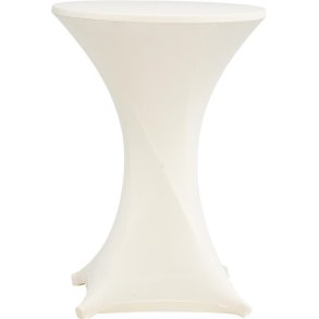 Rund Stbord dug, strk hvid 80cm